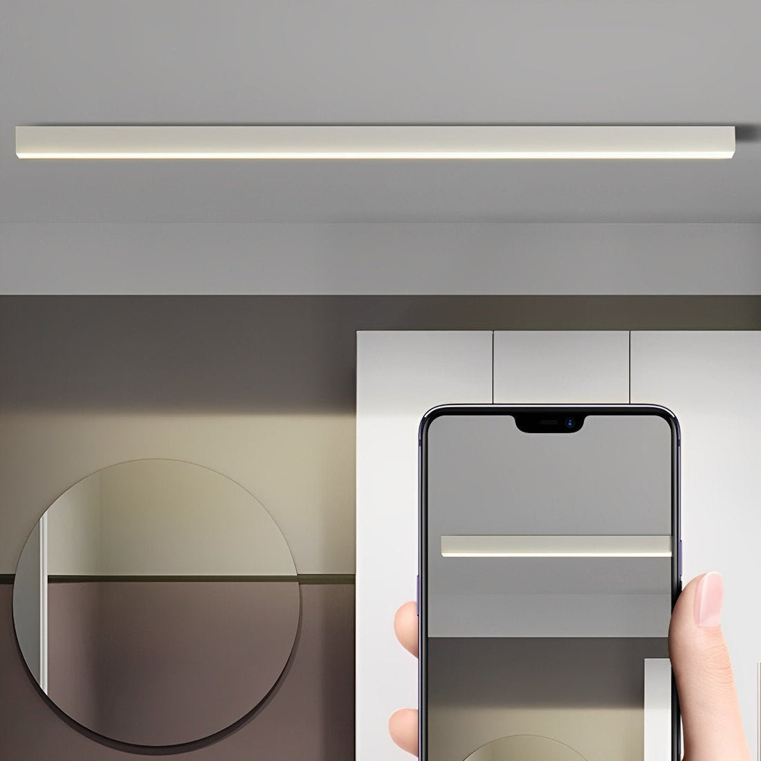 Minimalist Strip Stepless Dimming LED Modern Ceiling Light - Flyachilles