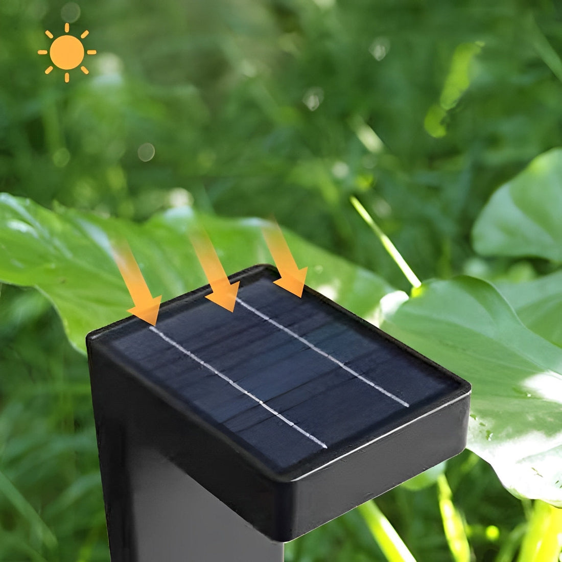 Minimalist Waterproof LED Black Modern Outdoor Solar Pathway Walky Lights - Flyachilles