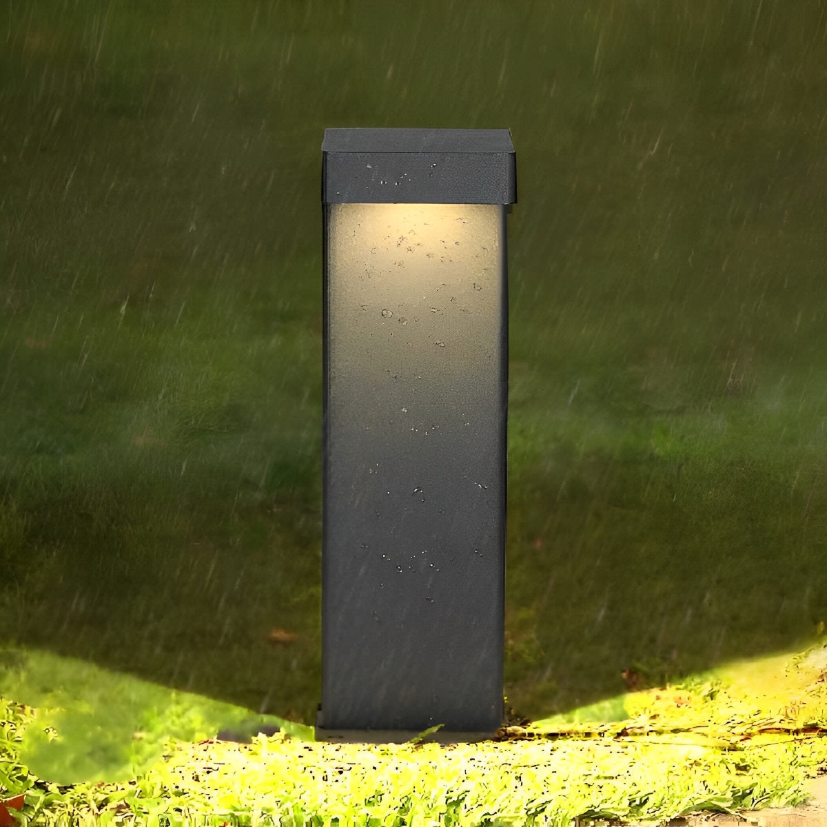 Minimalist Waterproof LED Black Modern Outdoor Solar Pathway Walky Lights - Flyachilles