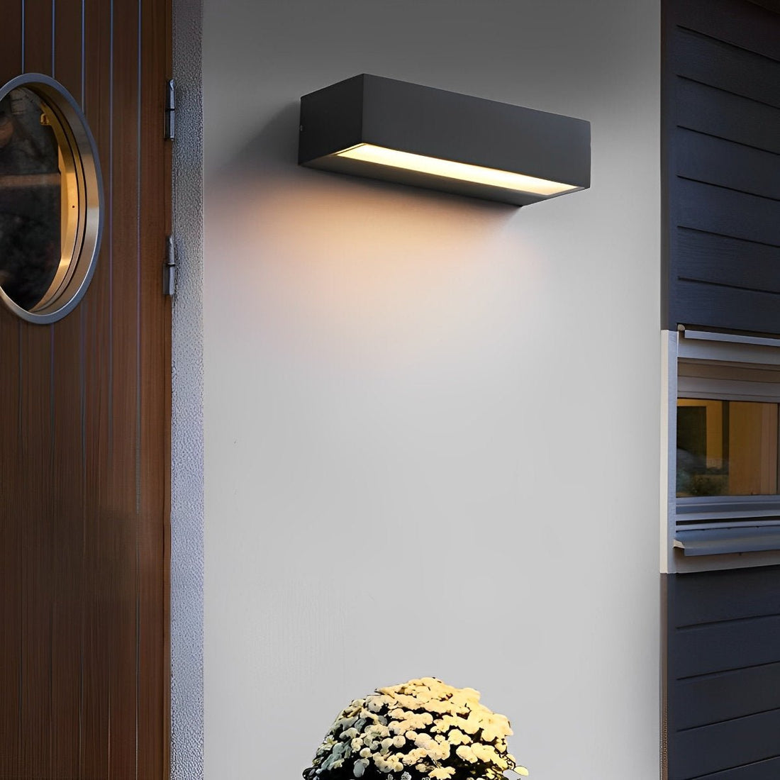 Minimalist Waterproof LED Black Modern Outdoor Wall Washer Light - Flyachilles