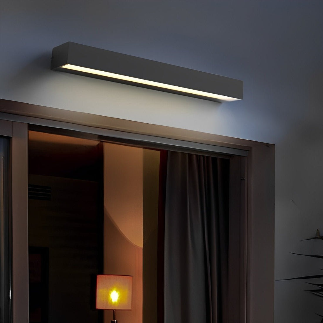 Minimalist Waterproof LED Black Modern Outdoor Wall Washer Light - Flyachilles