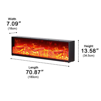 Modern 3D LED Flame Wall Fireplace Light Ambient Lighting - Flyachilles