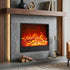 Modern 3D Simulated LED Flame Electric Fireplace Wall Heater - Flyachilles
