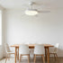 Modern 6 - Blade Scandinavian Minimalist Ceiling Fan with LED Light - Flyachilles