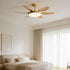 Modern 6 - Blade Scandinavian Minimalist Ceiling Fan with LED Light - Flyachilles