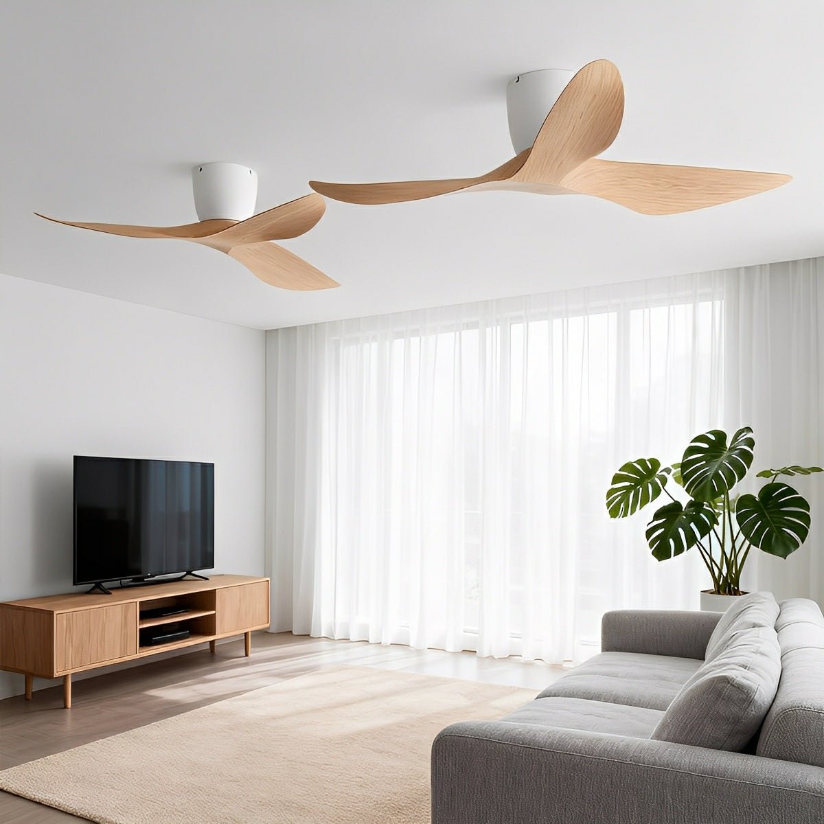 Modern 6 - speed DC Motor Reverse Frequency Ceiling Fan - Flyachilles