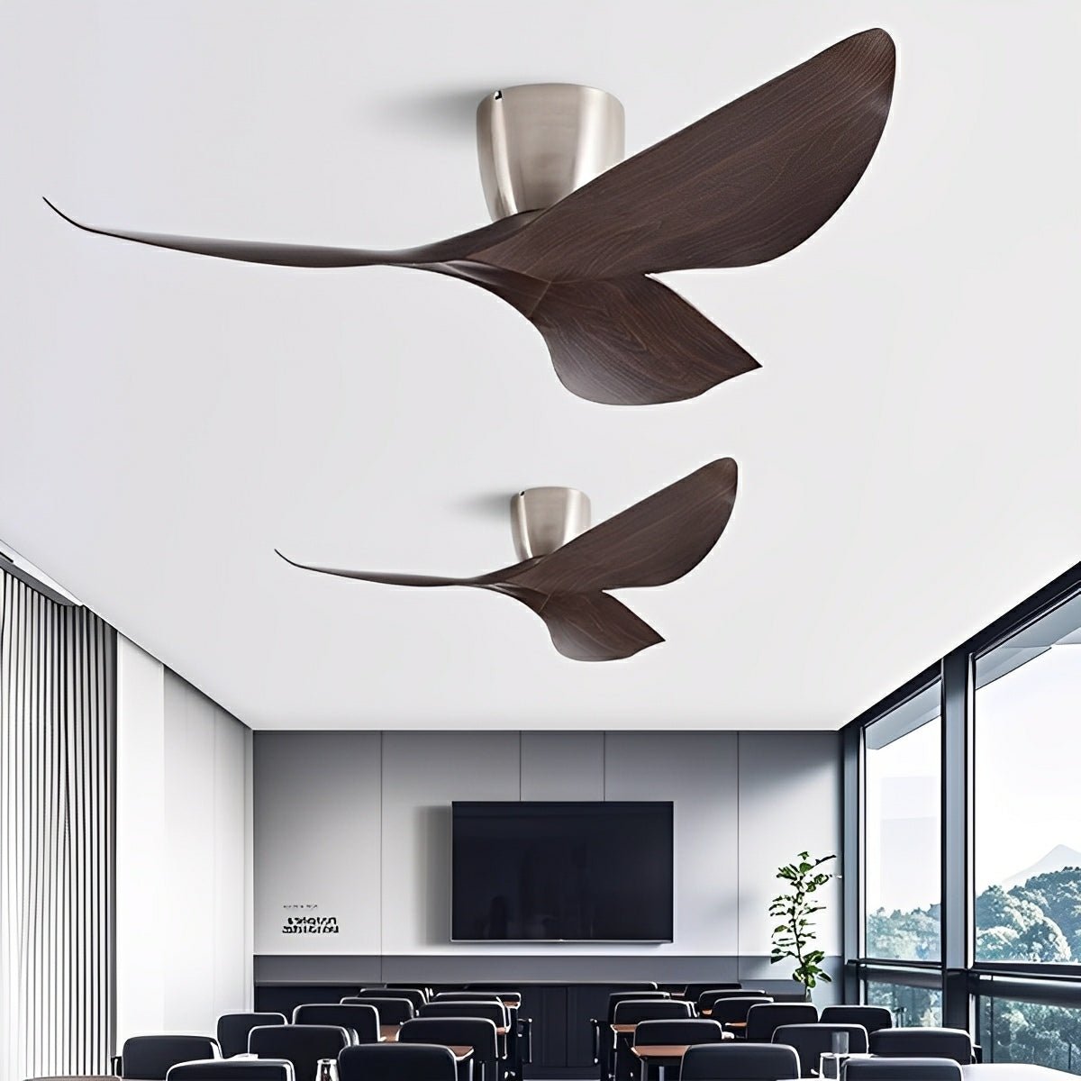 Modern 6 - speed DC Motor Reverse Frequency Ceiling Fan - Flyachilles