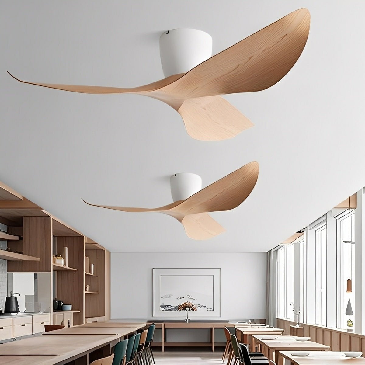 Modern 6 - speed DC Motor Reverse Frequency Ceiling Fan - Flyachilles