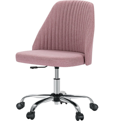 Modern Armless Office Chair with Wheels - Flyachilles