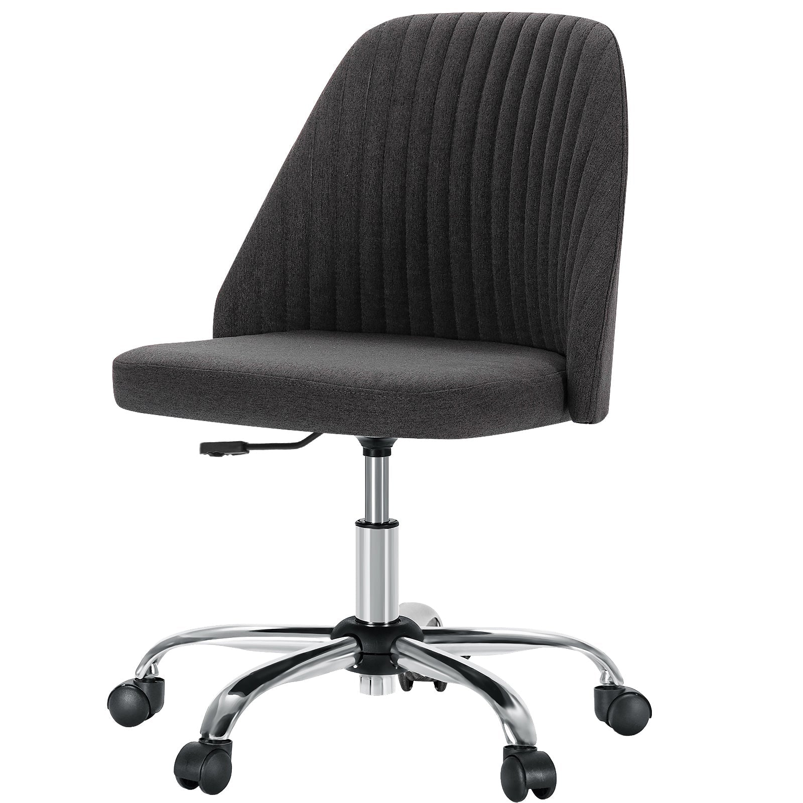 Modern Armless Office Chair with Wheels - Flyachilles