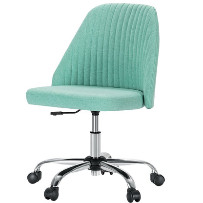 Modern Armless Office Chair with Wheels - Flyachilles