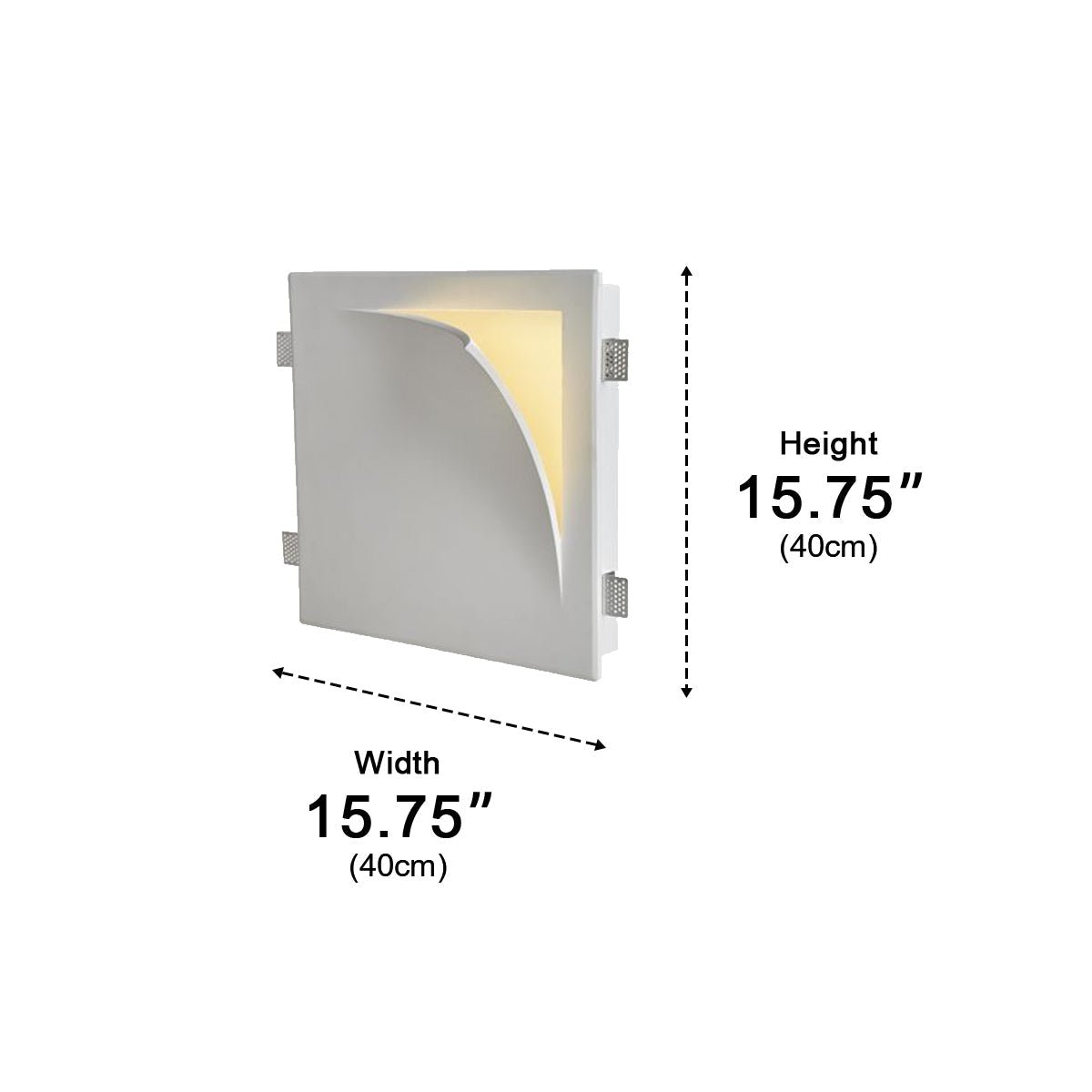Modern Art Decor Invisibility Recessed LED Indoor Wall Sconces - Flyachilles