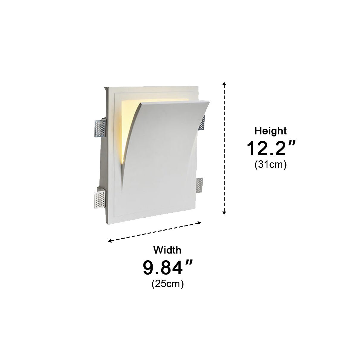 Modern Art Decor Invisibility Recessed LED Indoor Wall Sconces - Flyachilles