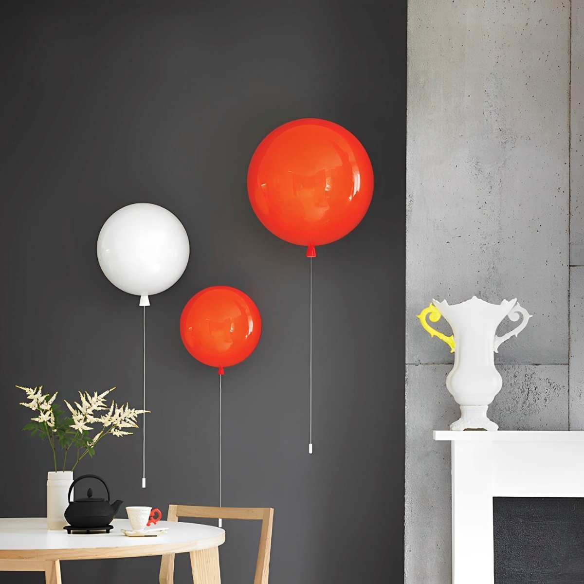 Modern Balloon Dimmable LED Indoor Wall Sconces - Flyachilles