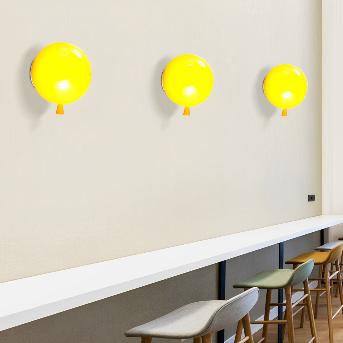 Modern Balloon Dimmable LED Indoor Wall Sconces - Flyachilles