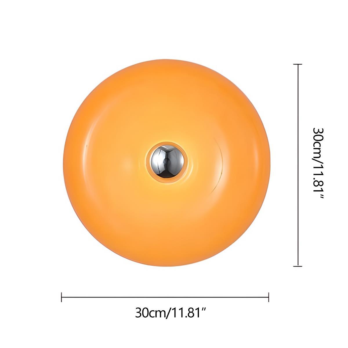 Modern Bauhaus Creative Glass Donut Doughnut LED Indoor Desk Table