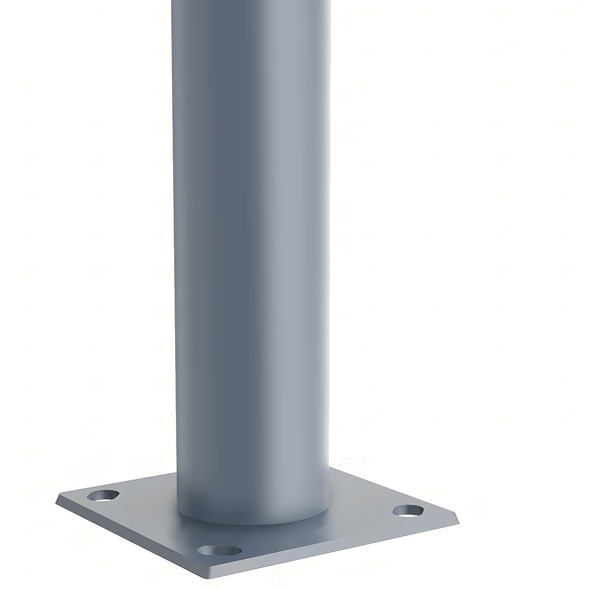 Modern Black Cylinder LED Column Outdoor Post Lights - Flyachilles