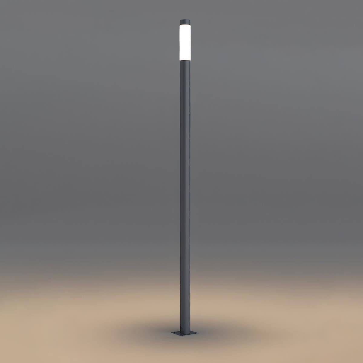 Modern Black Cylinder LED Column Outdoor Post Lights - Flyachilles