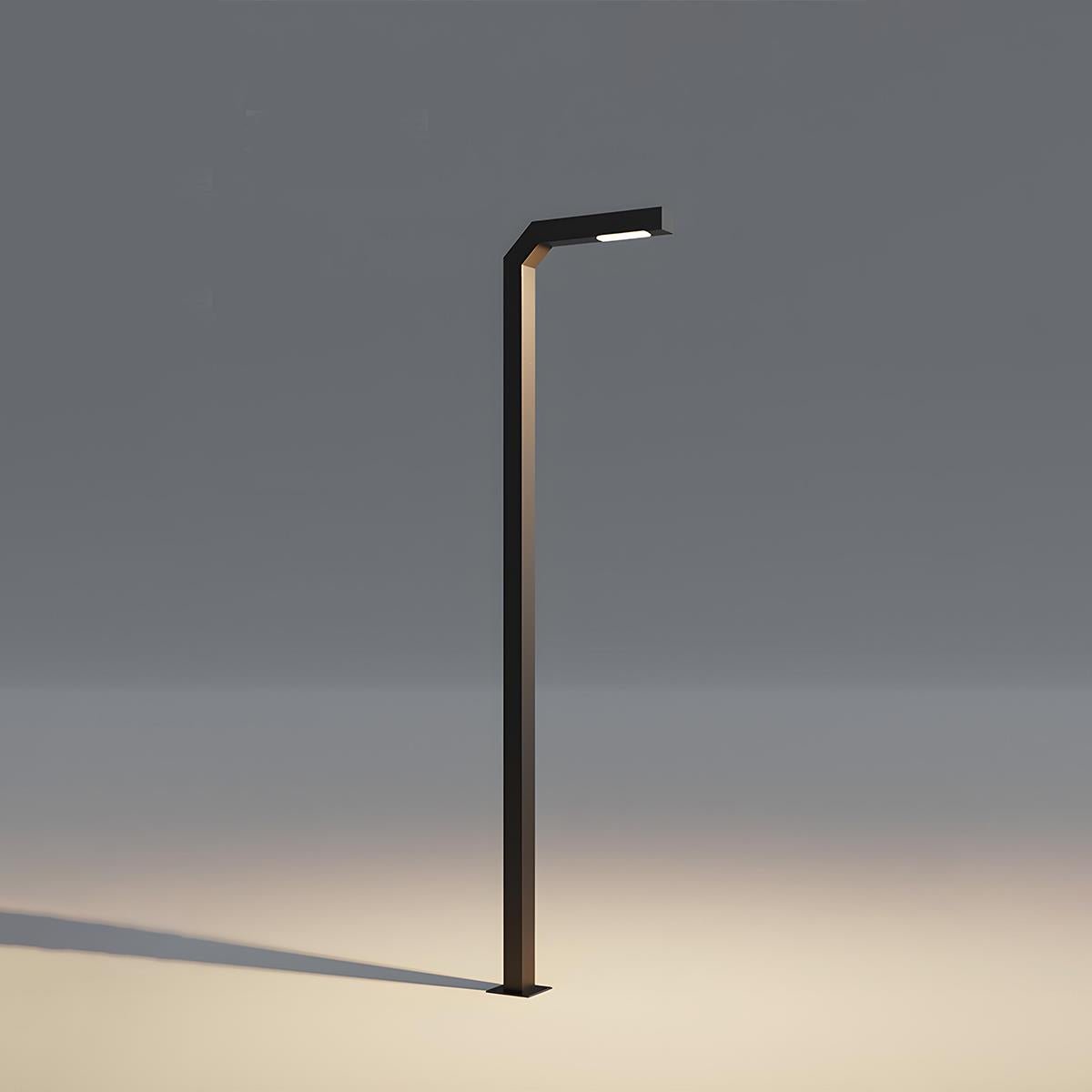 Modern Black LED Column Outdoor Post Lights - Flyachilles