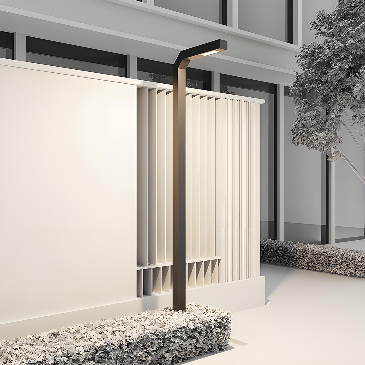 Modern Waterproof Minimalist Black LED Column Outdoor Post Lights ...