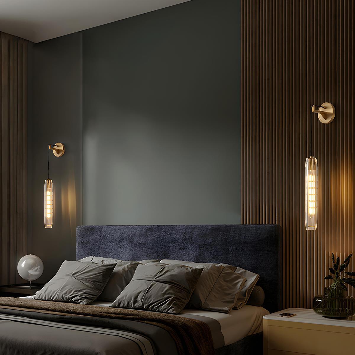 Modern Bedroom Wall Sconces Hdc 2 Led 2 Bird Modern Gold Black Metal