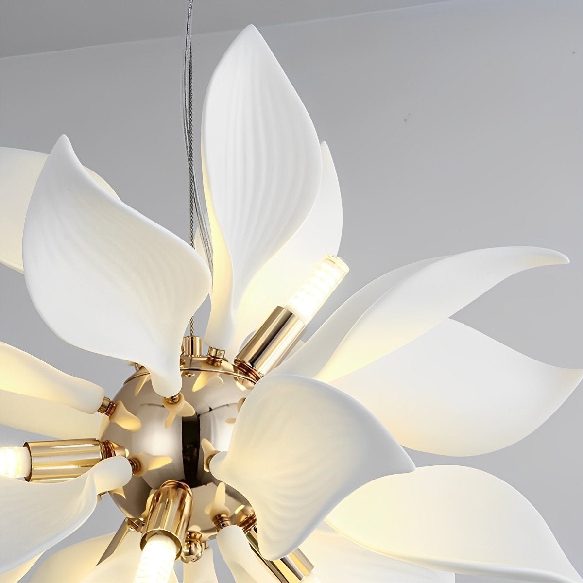 Modern Ceramics Flower Art Chandelier Light - Flyachilles