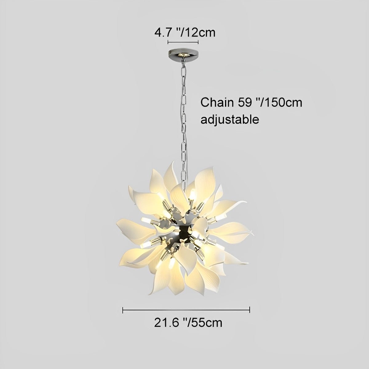 Modern Ceramics Flower Art Chandelier Light - Flyachilles