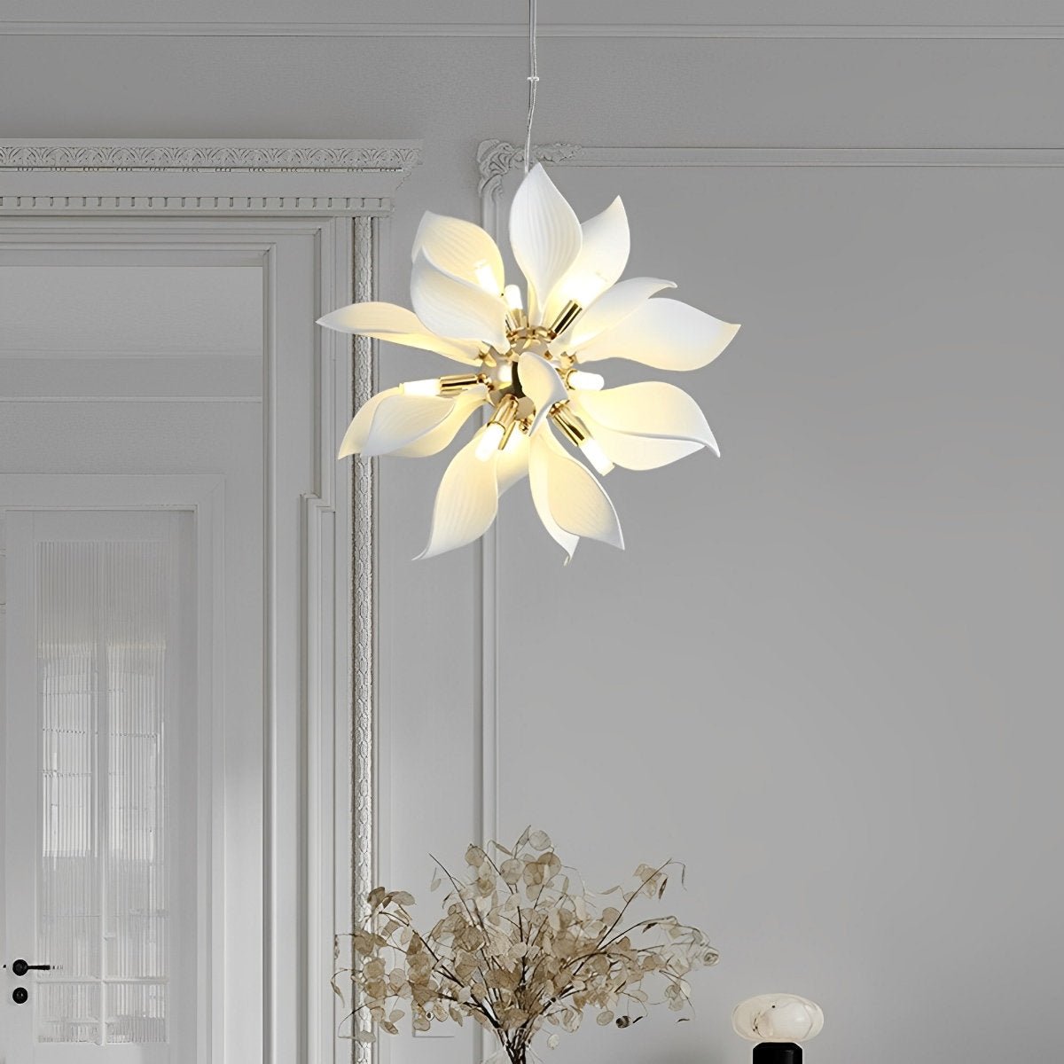 Modern Ceramics Flower Art Chandelier Light - Flyachilles