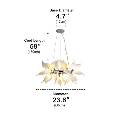 Modern Ceramics Flower Art Chandelier Light - Flyachilles