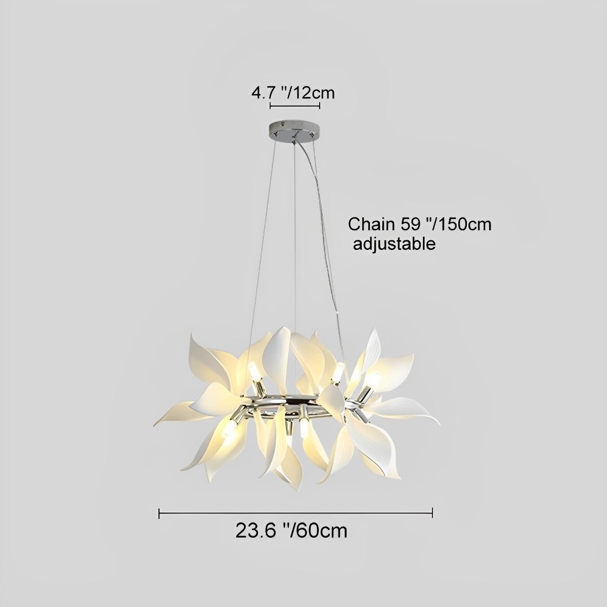 Modern Ceramics Flower Art Chandelier Light - Flyachilles