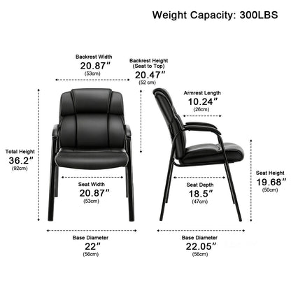 Modern Conference Office Chair with Padded Arms - Flyachilles