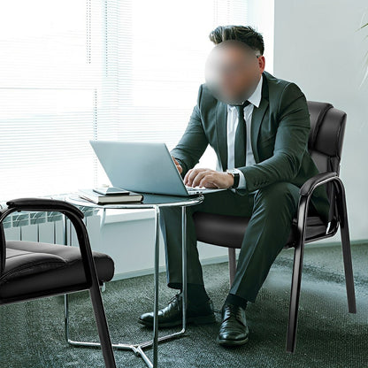 Modern Conference Office Chair with Padded Arms - Flyachilles