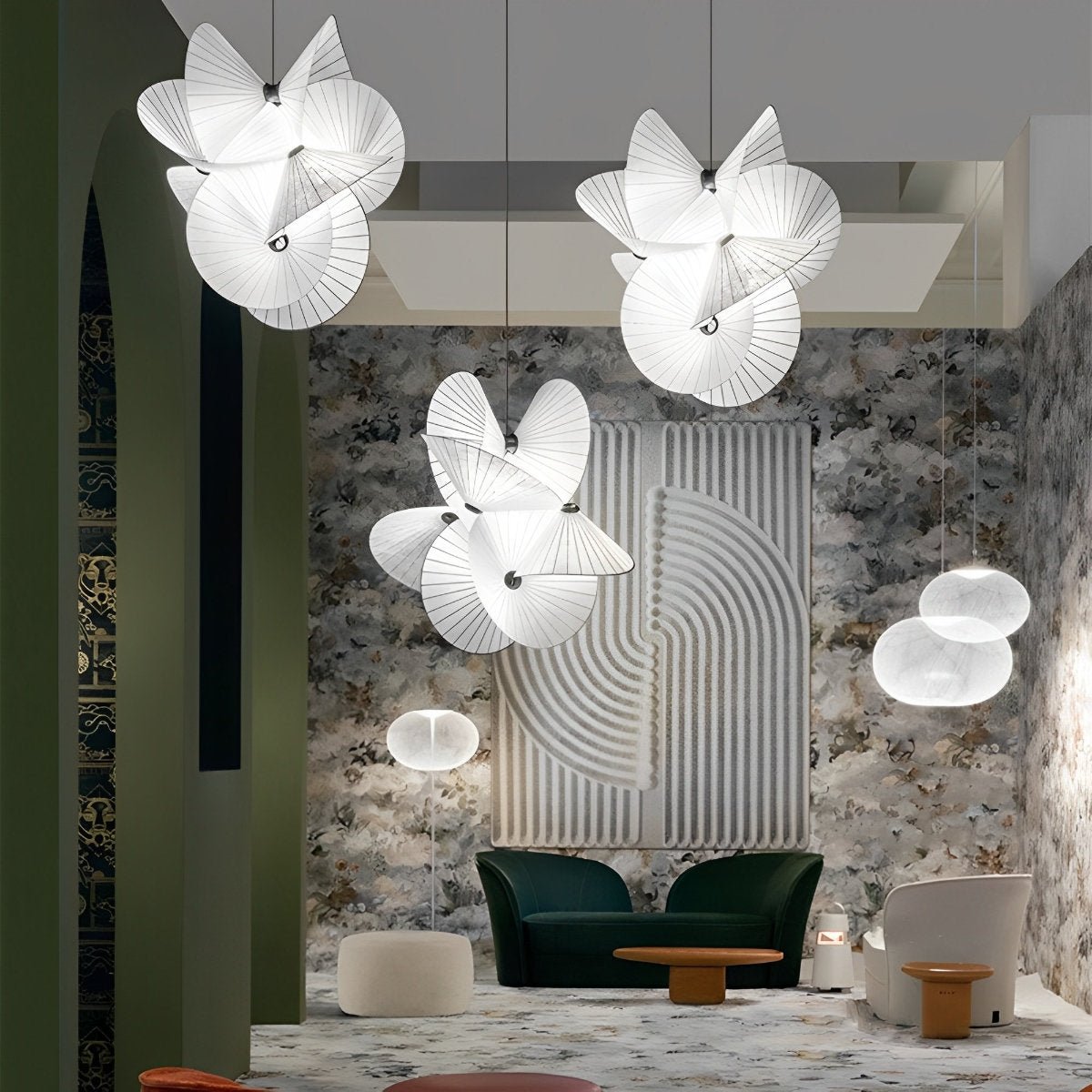 Modern Creative Minimalist Umbrella Art Chandelier Light - Flyachilles