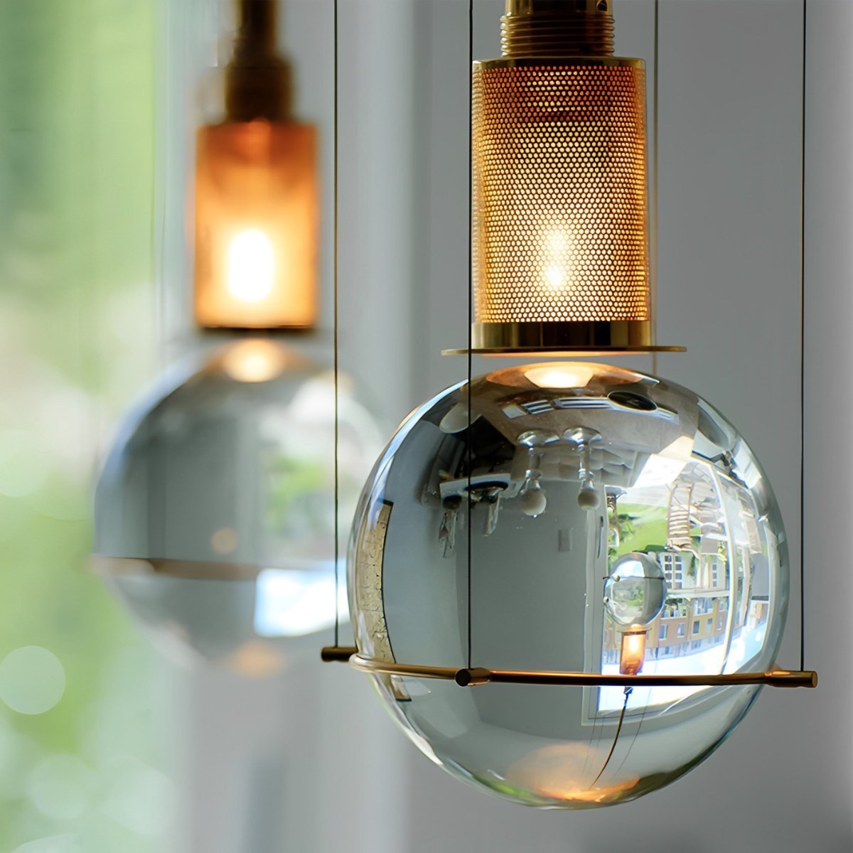 Modern Crystal Globe Ceiling Pendant Lights - Flyachilles