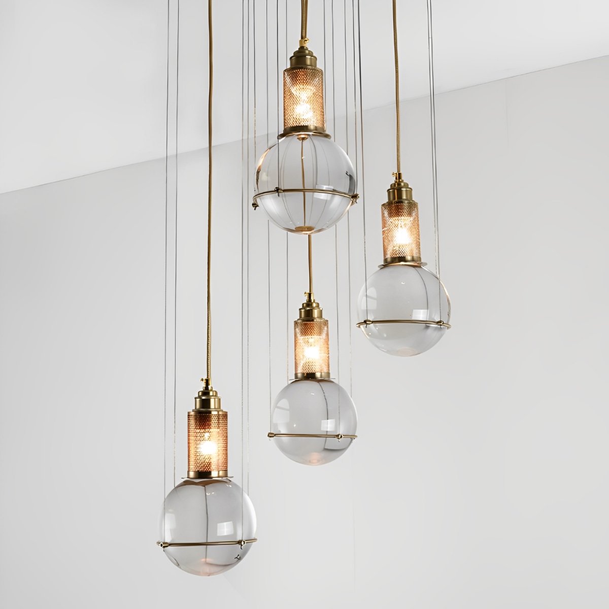 Modern Crystal Globe Ceiling Pendant Lights - Flyachilles