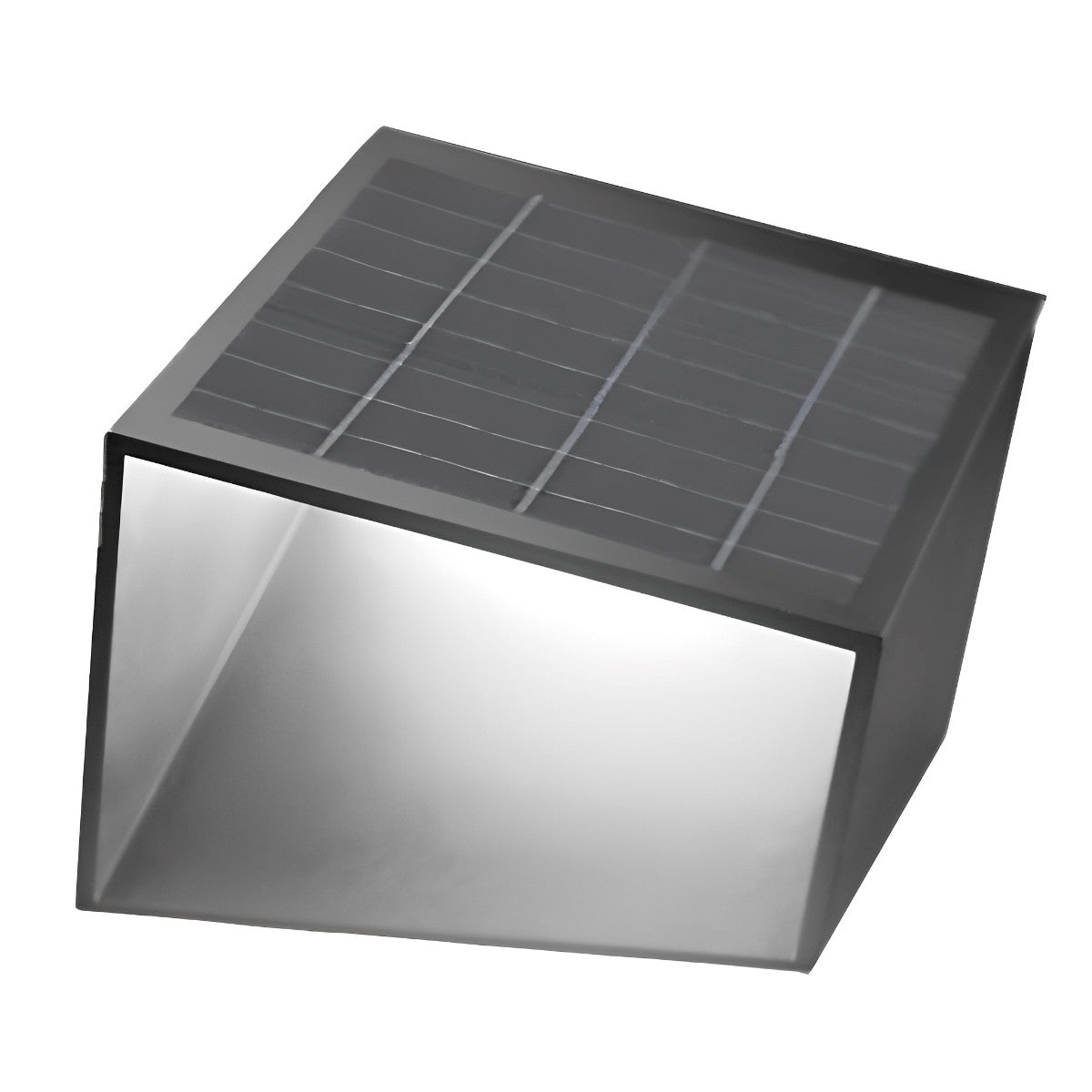 Modern Cube Garden Solar Outdoor Light Post Lantern - Flyachilles