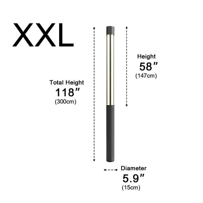 Modern Cylinder LED Black Outdoor Post Lights Pathway Light - Flyachilles