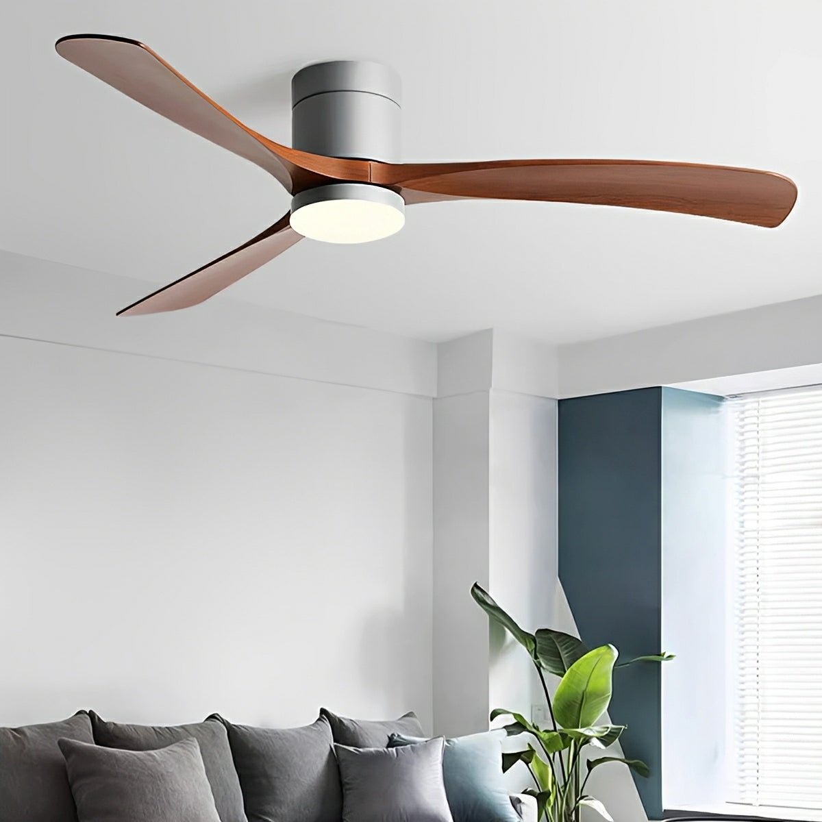Modern Dimmable Ceiling Fan with Light - Flyachilles