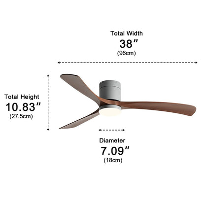 Modern Dimmable Ceiling Fan with Light - Flyachilles