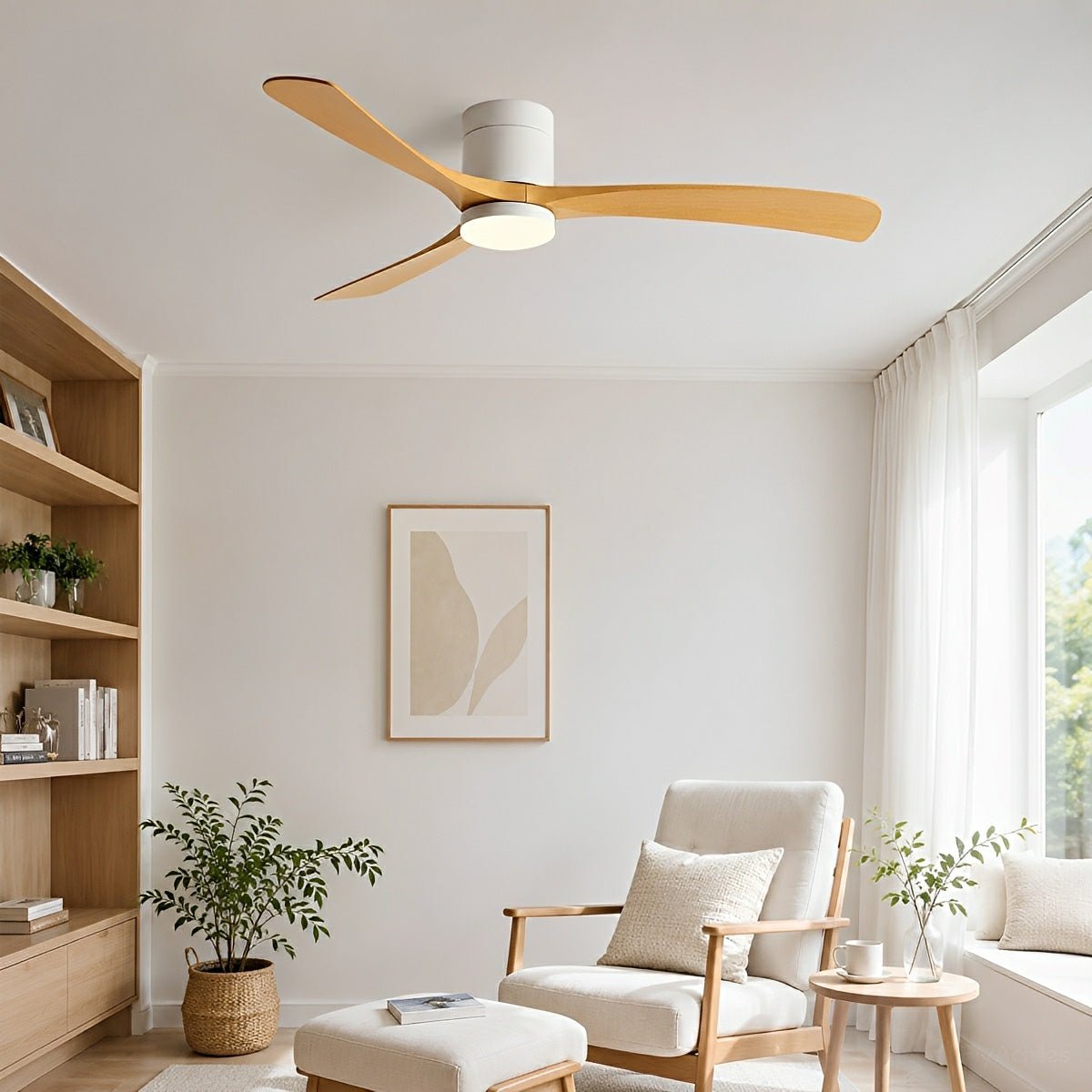 Modern Dimmable Ceiling Fan with Light - Flyachilles