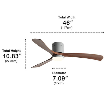 Modern Dimmable Ceiling Fan with Light - Flyachilles