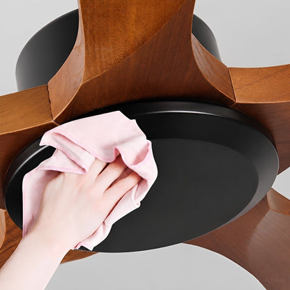 Modern Farmhouse Waterproof Wood Outdoor Ceiling Fan - Flyachilles
