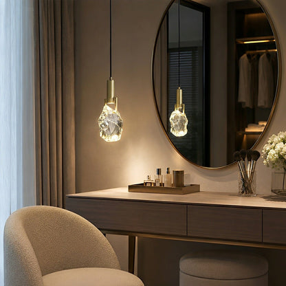 Modern Geometric Crystal Pendant Light - Flyachilles