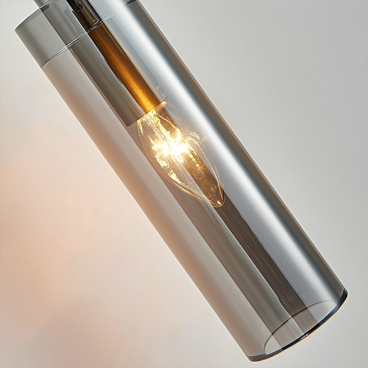 Modern Gray Cylindrical Crystal Wall Sconce - Flyachilles