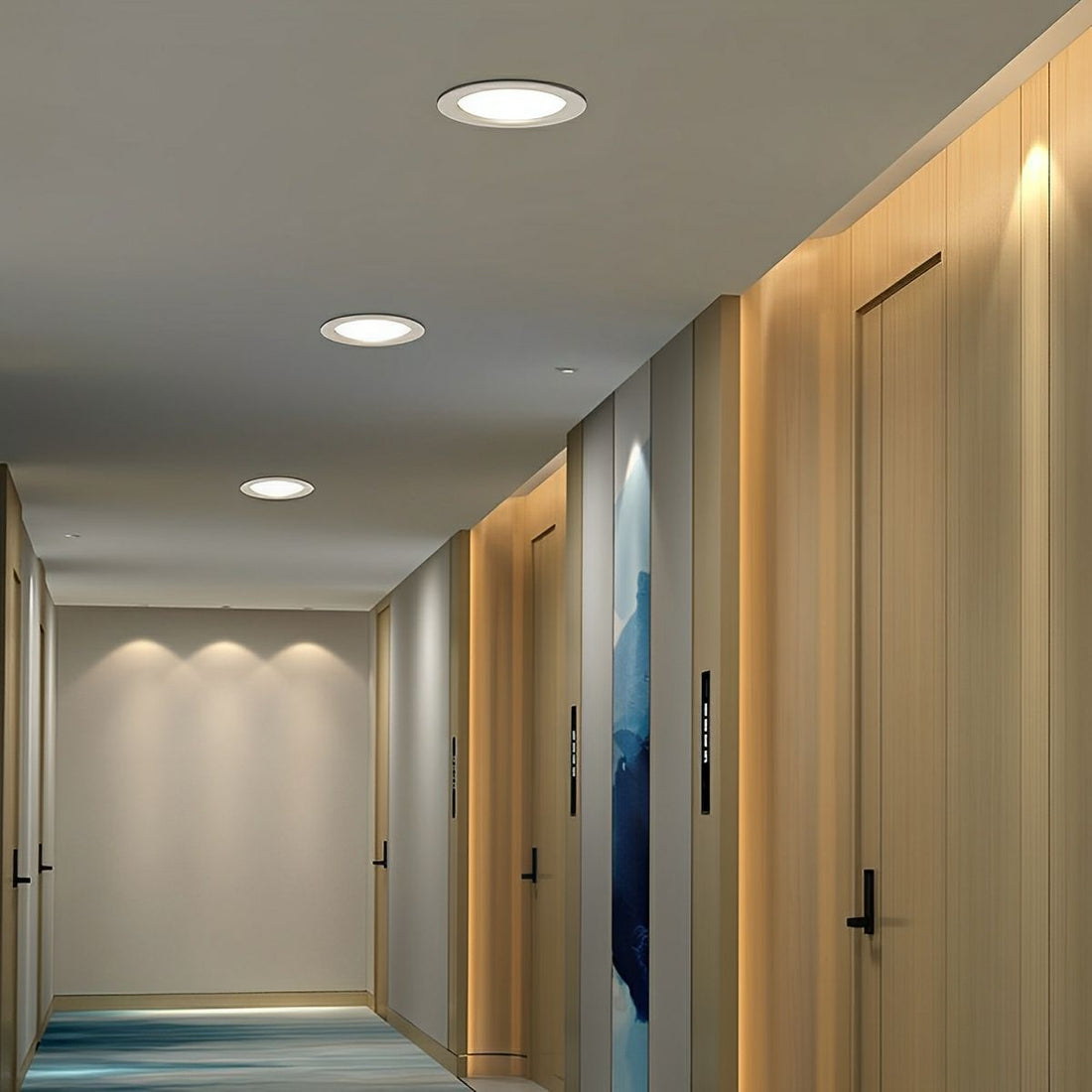 Modern Human Body Sensor Mainless Lighting LED Recessed Ceiling Light - Flyachilles