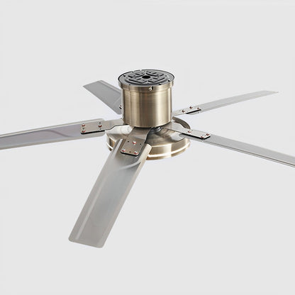 Modern Iron Five - leaf 6 - speed Inverter Fan Dimming Ceiling Fan Light - Flyachilles
