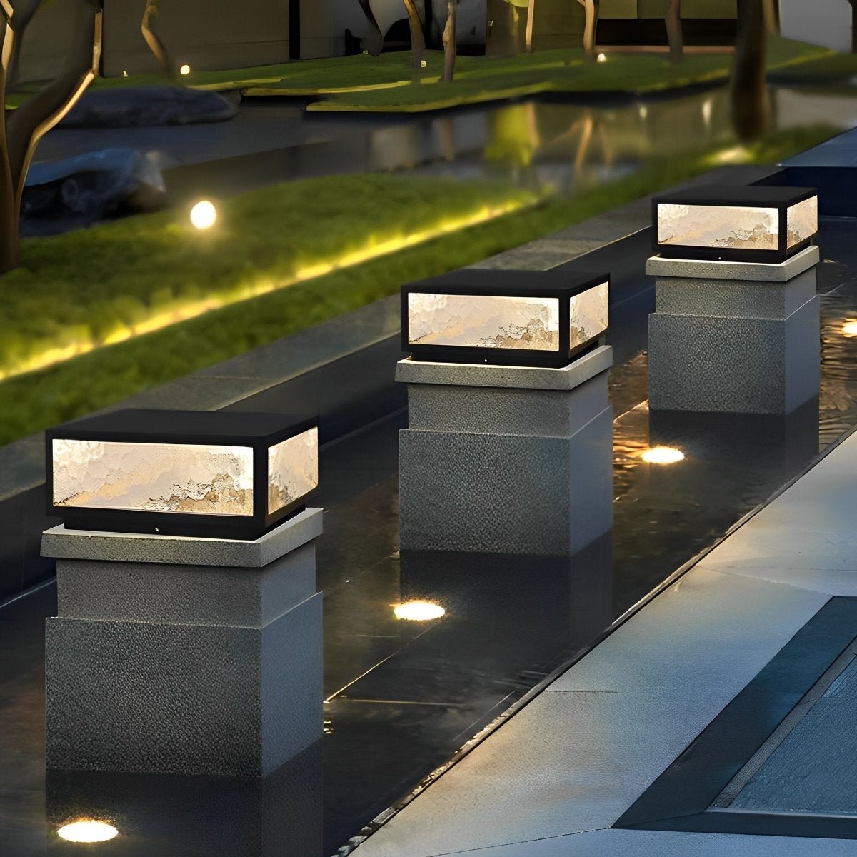 Modern LED Waterproof Outdoor Post Lights - Flyachilles