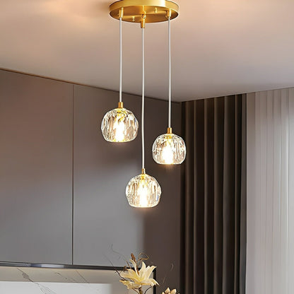 Modern Luxury Brass Crystal Pendant Lights - Flyachilles