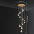 Modern Luxury Dimmable Brass Crystal Pendant Lights - Flyachilles