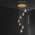 Modern Luxury Dimmable Brass Crystal Pendant Lights - Flyachilles